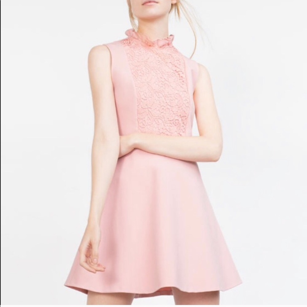 Zara pink mini dress